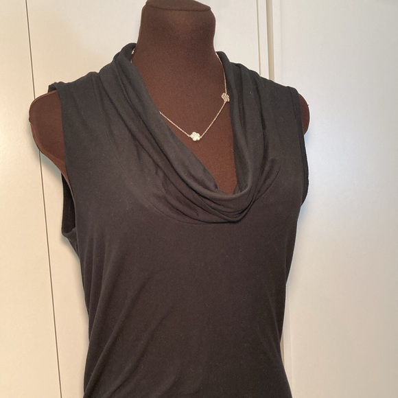 James Perse cowl sleeveless cinched maxi dress 4 black - Picture 2 of 16